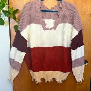 MULTICOLORED knitted sweater (NEVER WORN)​​​​​​​​​​​​